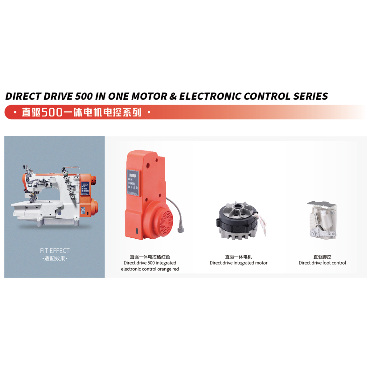 DIRECT DRIVE 500 IN ONE MOTOR & ELECTRONIC CONTROL SERIES